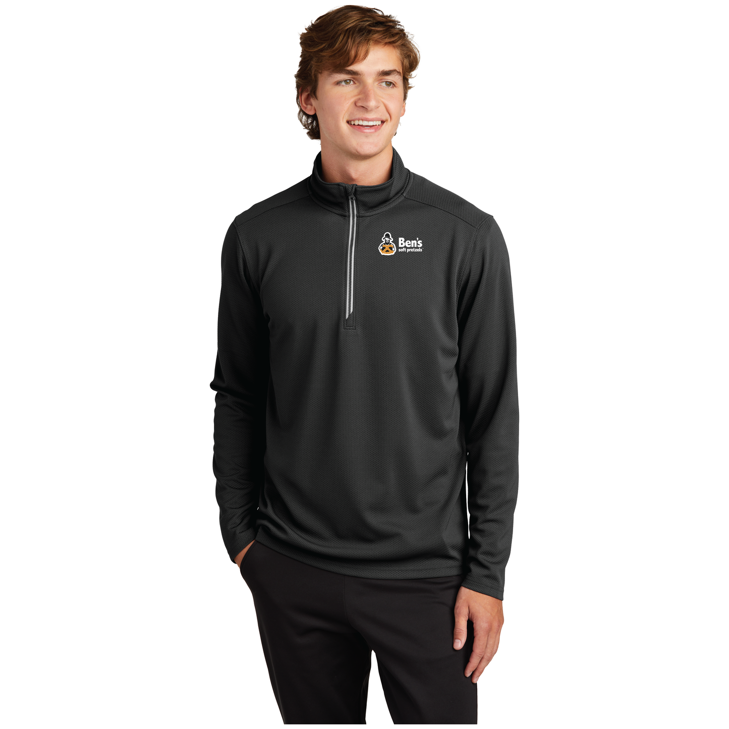 Sport-Wick® Textured 1/4-Zip Pullover