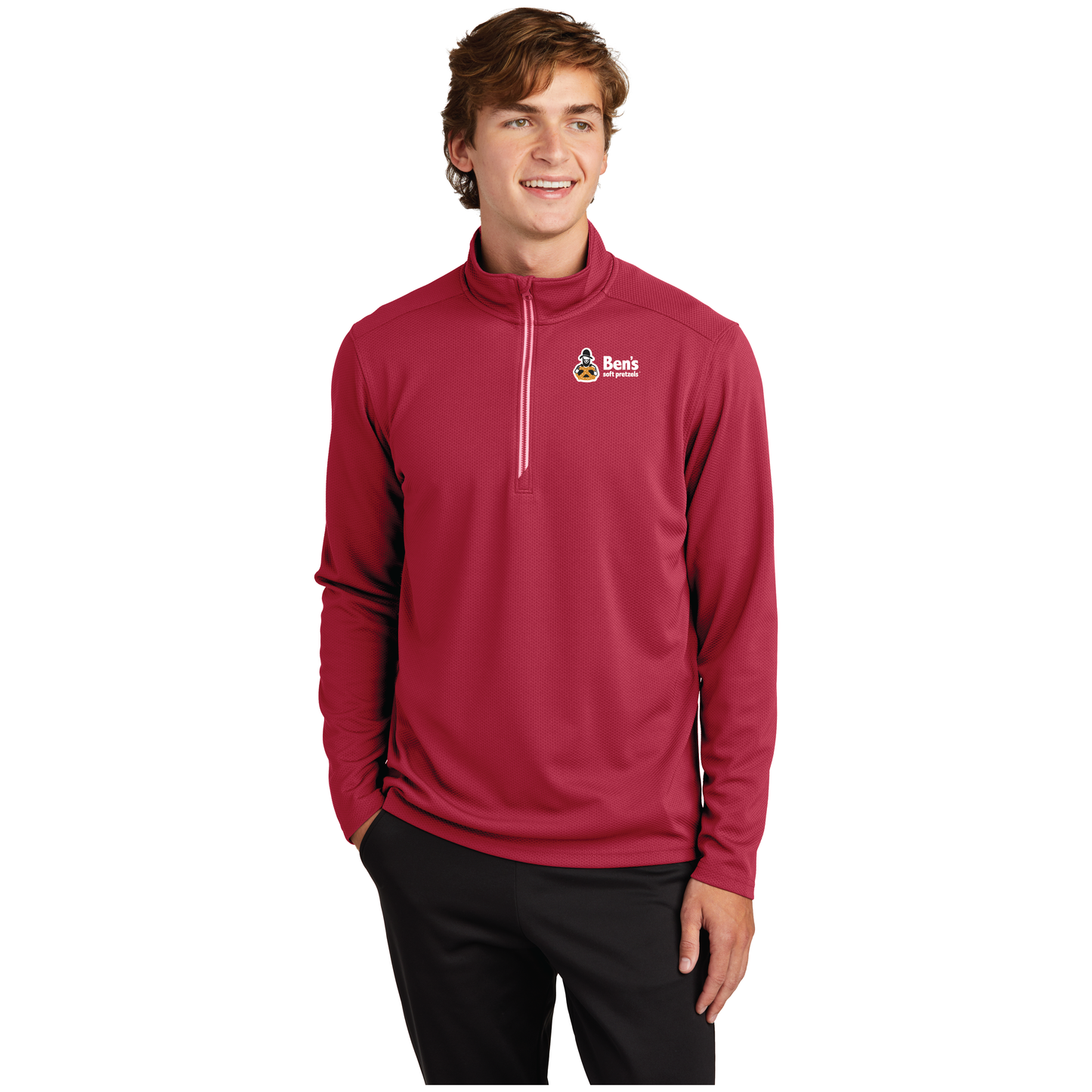 Sport-Wick® Textured 1/4-Zip Pullover